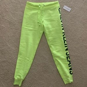 Neon Calvin Klein joggers WITH TAGS